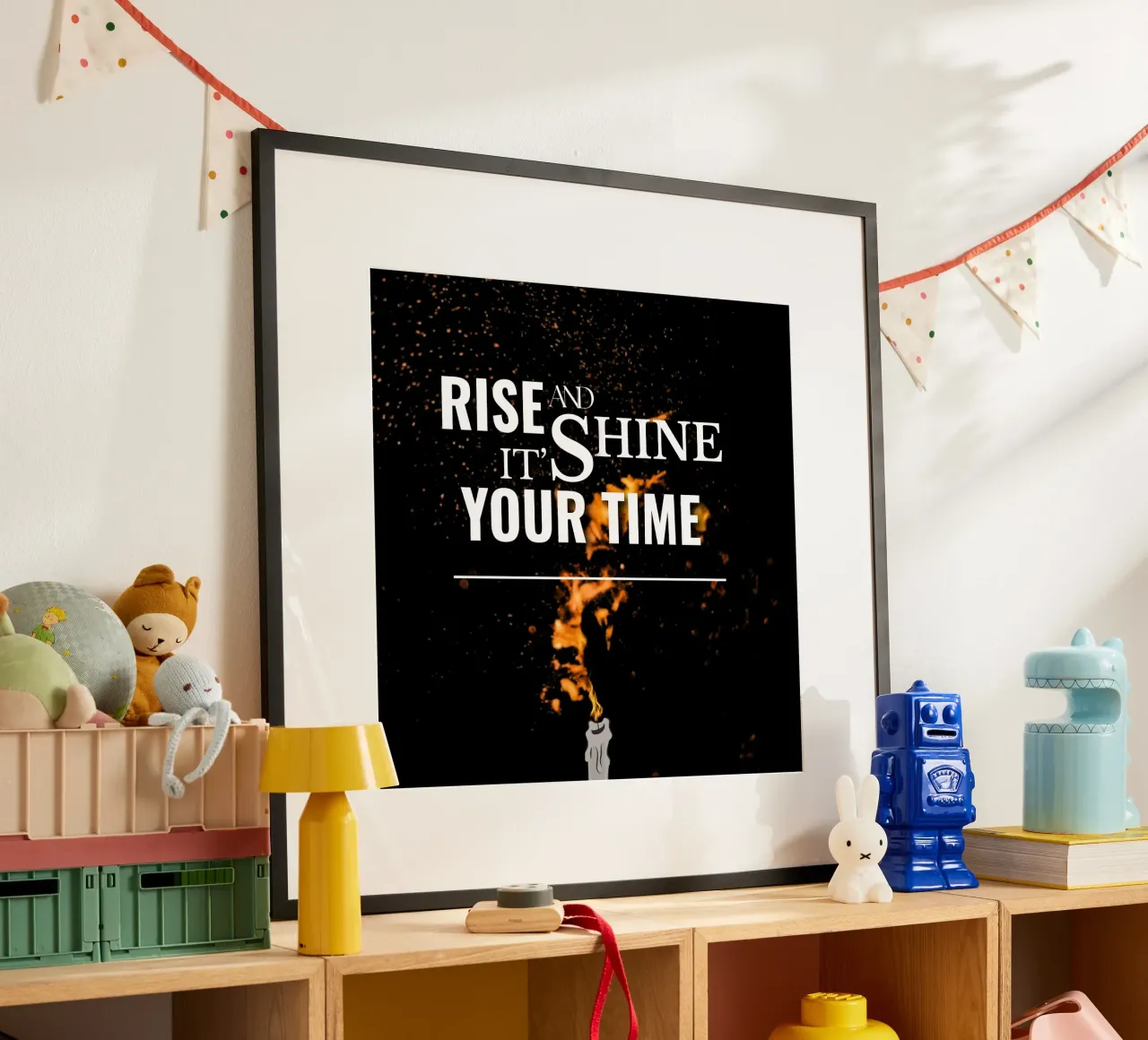 citazioni - Svegliarsi al mattino poster con telaio in alluminio da moraaGP