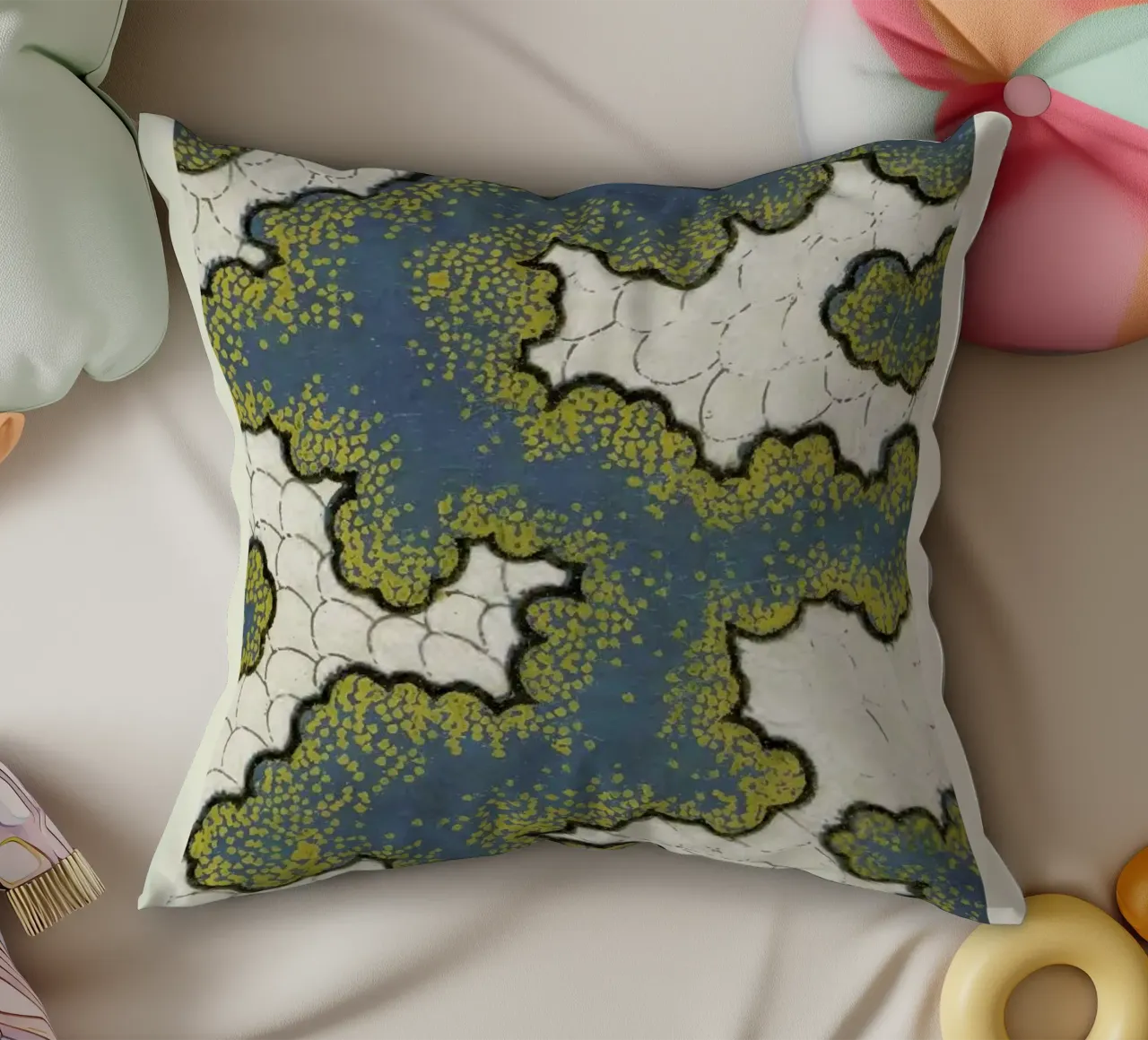 Shin-Bijutsukai - Pattern cuscino da Vintage by JUNIQE