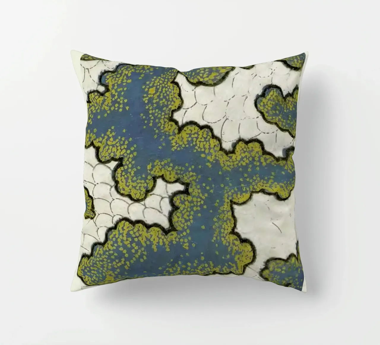 Shin-Bijutsukai - Pattern decorative cushion by Vintage by JUNIQE