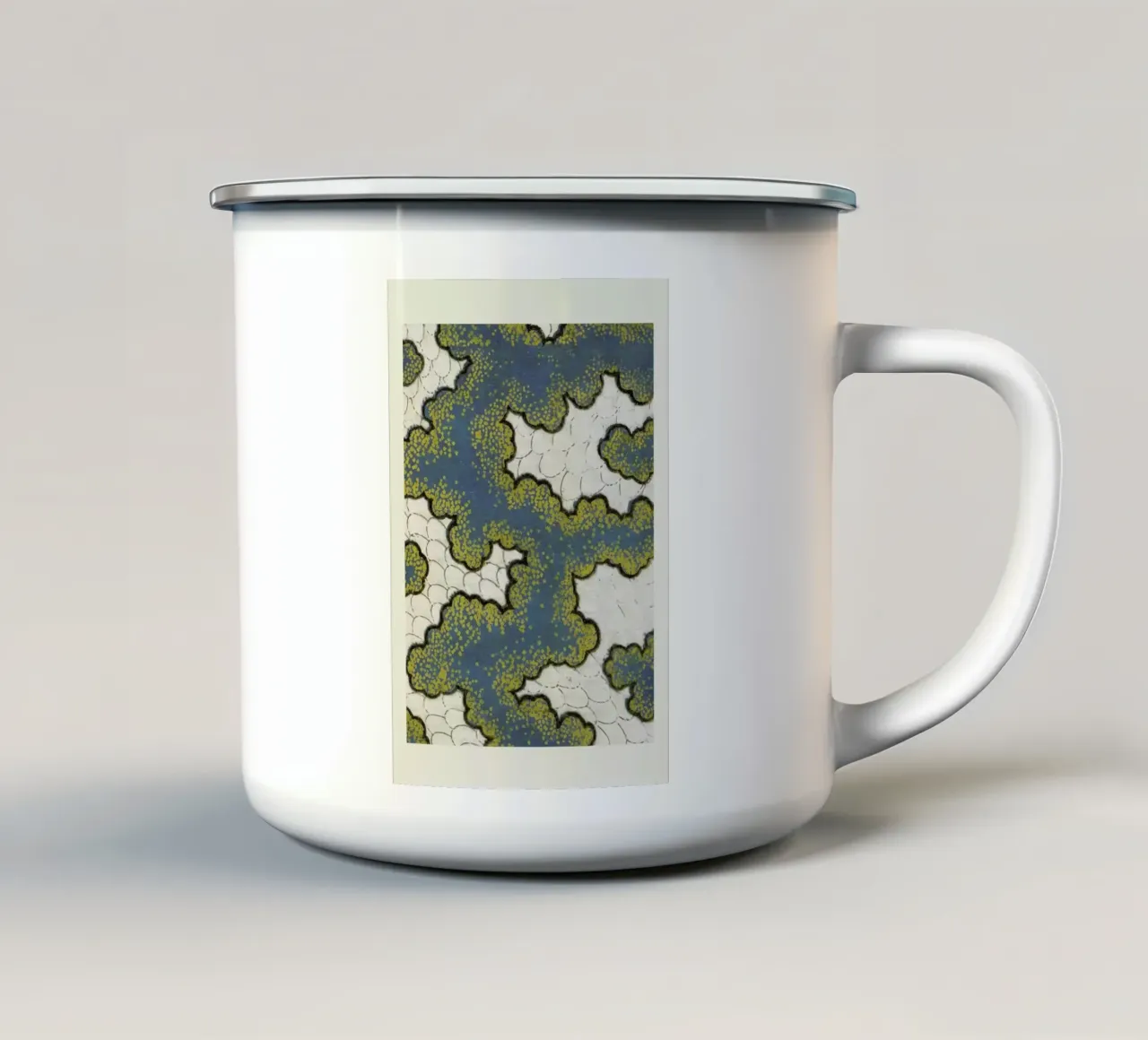 Shin-Bijutsukai - Pattern mug en émail de Vintage by JUNIQE