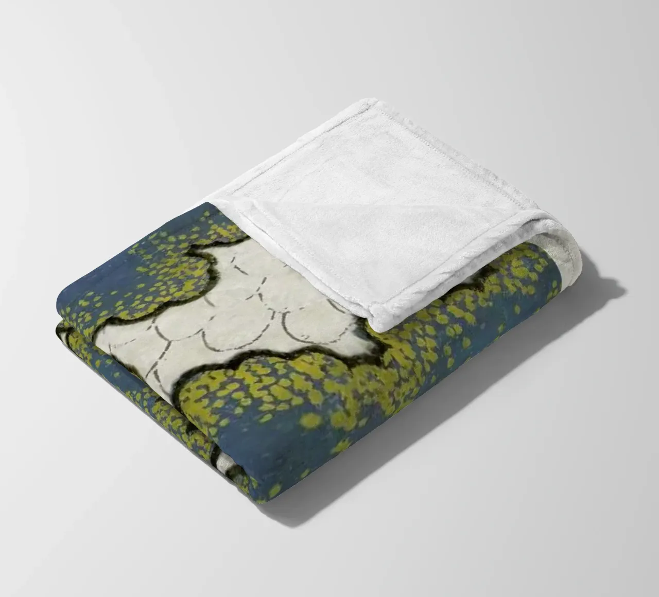 Shin-Bijutsukai - Pattern Fleecedecke von Vintage by JUNIQE