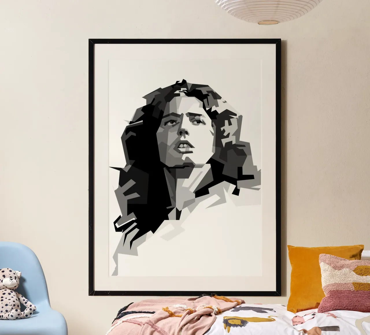 David Coverdale cantante rock dei Whitesnake Trending Now poster con telaio in plastica da Artkreator