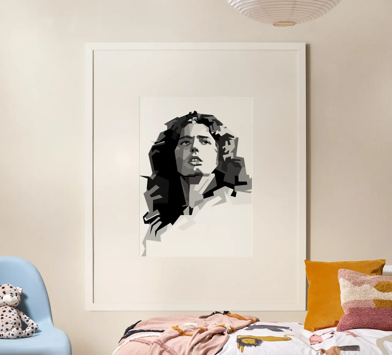 David Coverdale cantante rock dei Whitesnake Trending Now poster con telaio in plastica da Artkreator