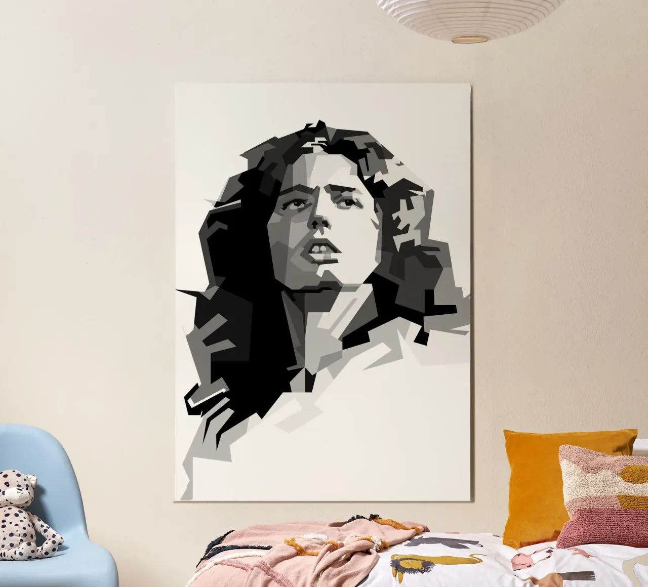 David Coverdale cantante rock dei Whitesnake Trending Now poster con telaio in plastica da Artkreator