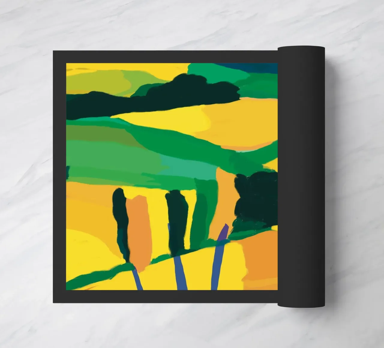 Colline jaune d'or paillasson de Little Dean