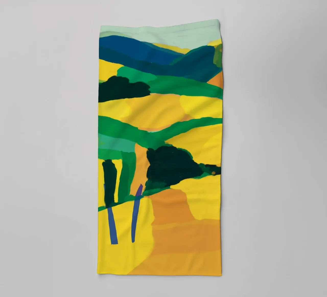 Colline jaune d'or serviette de bain de Little Dean