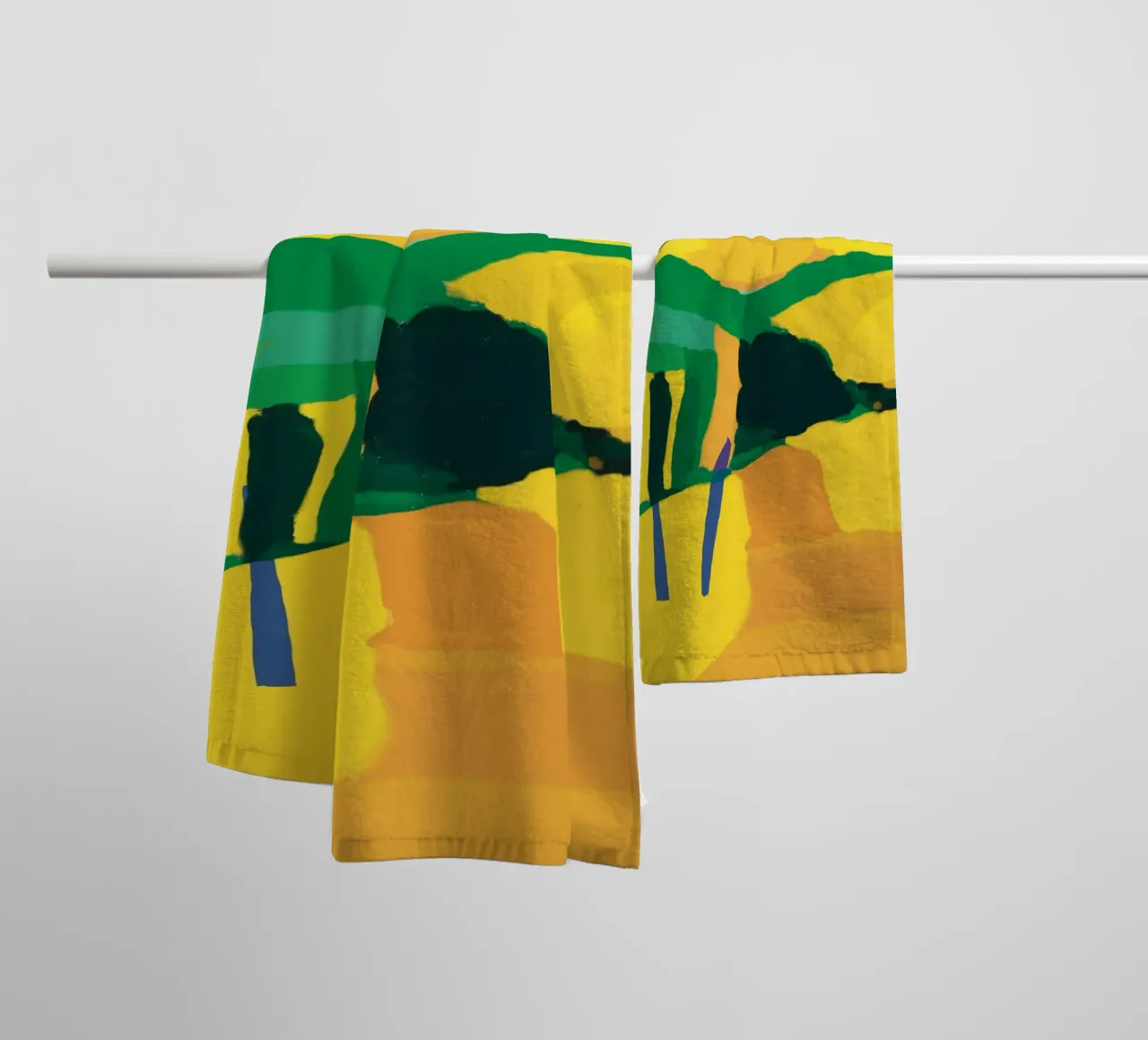 Colline jaune d'or serviette de bain de Little Dean