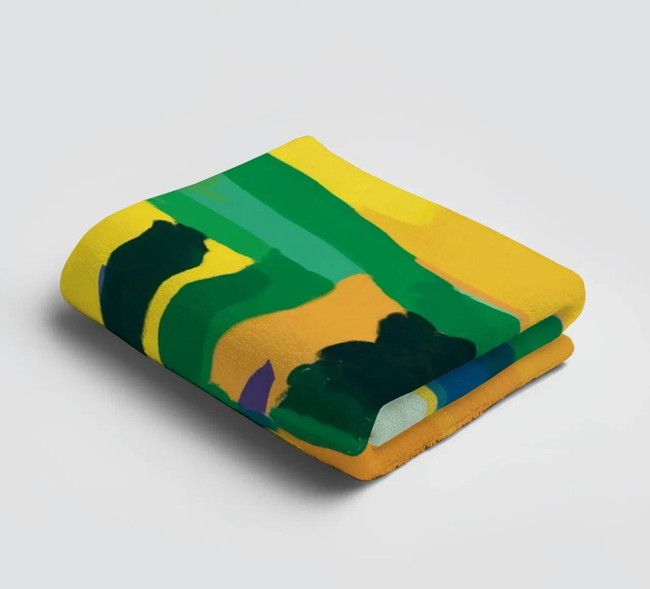 Colline jaune d'or serviette de bain de Little Dean