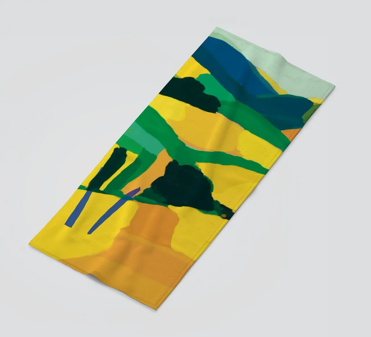 Colline jaune d'or serviette de plage de Little Dean