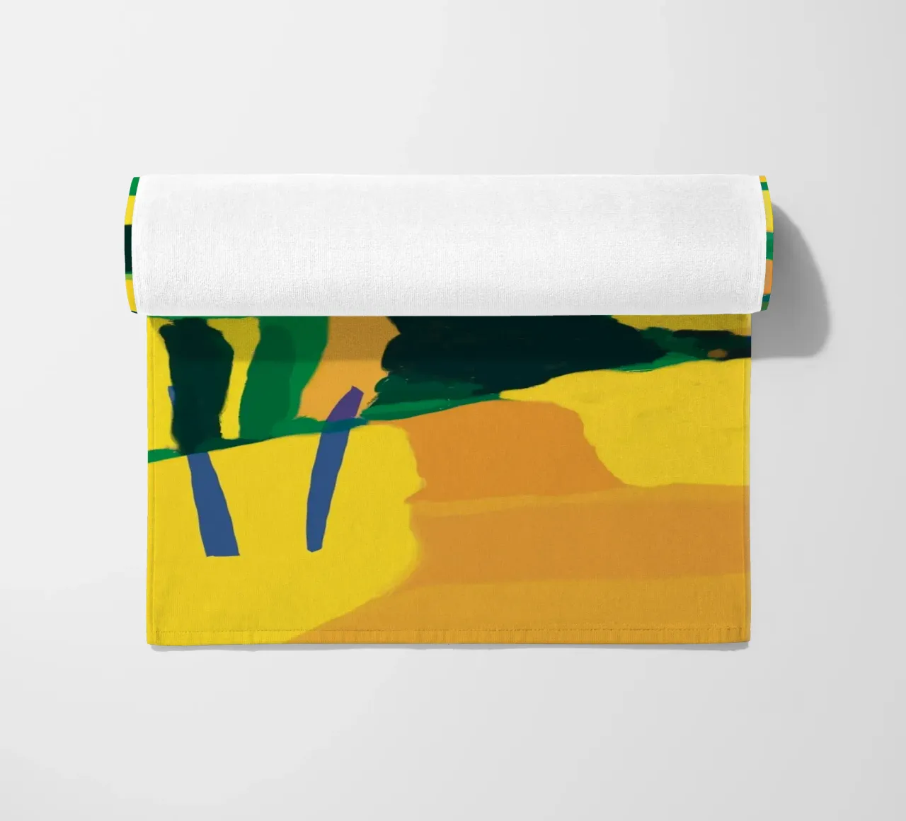 Colline jaune d'or serviette de plage de Little Dean