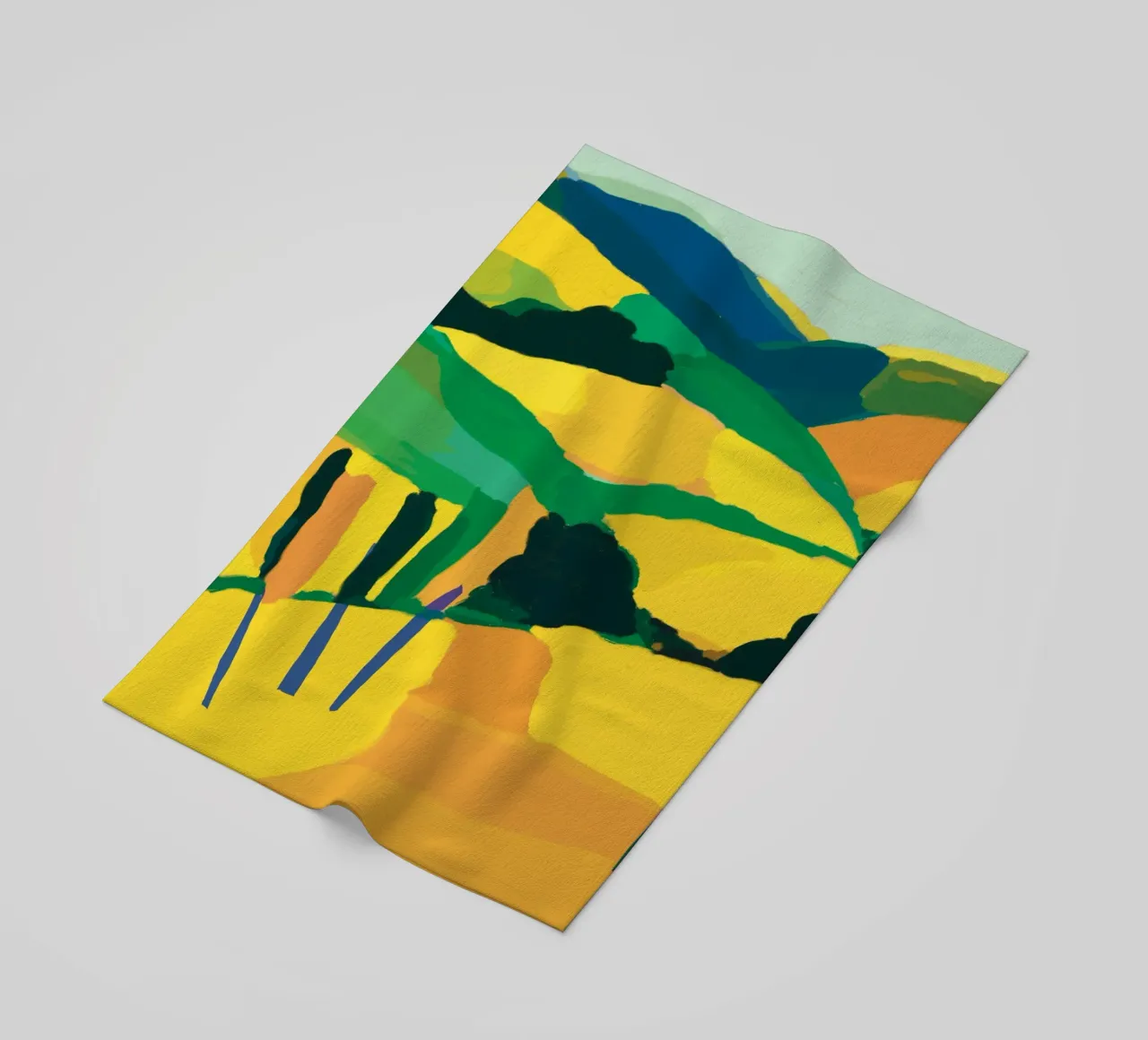 Colline jaune d'or serviette de plage de Little Dean
