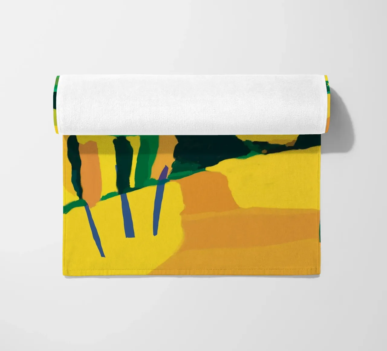 Colline jaune d'or serviette de plage de Little Dean