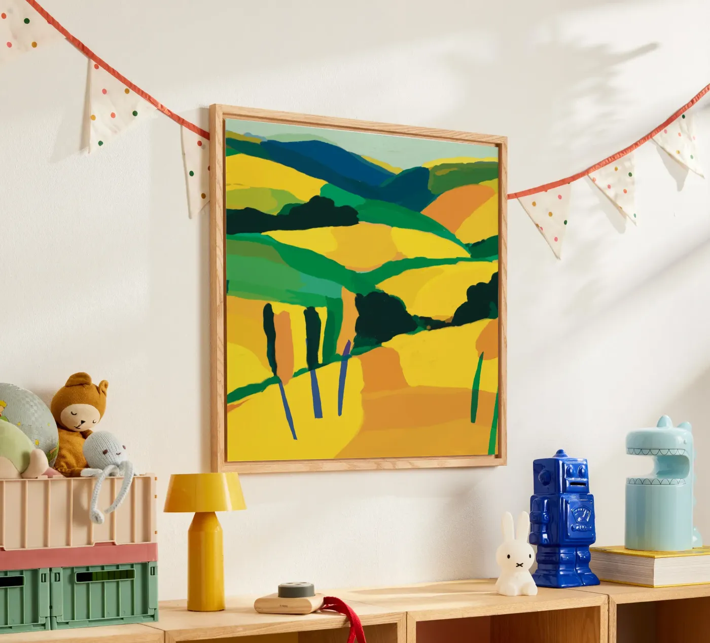 Collina gialla e dorata plexiglass da Little Dean