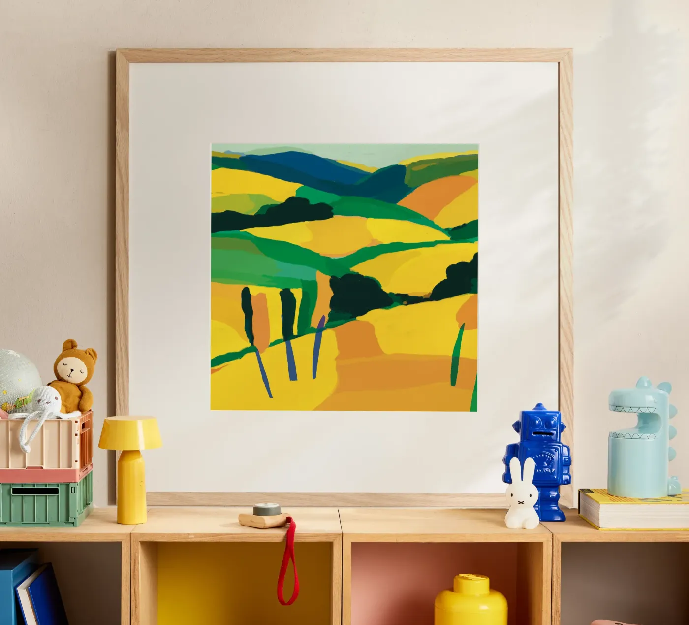 Collina gialla e dorata poster da Little Dean