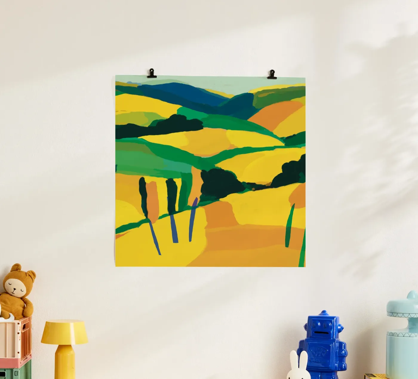 Collina gialla e dorata poster da Little Dean