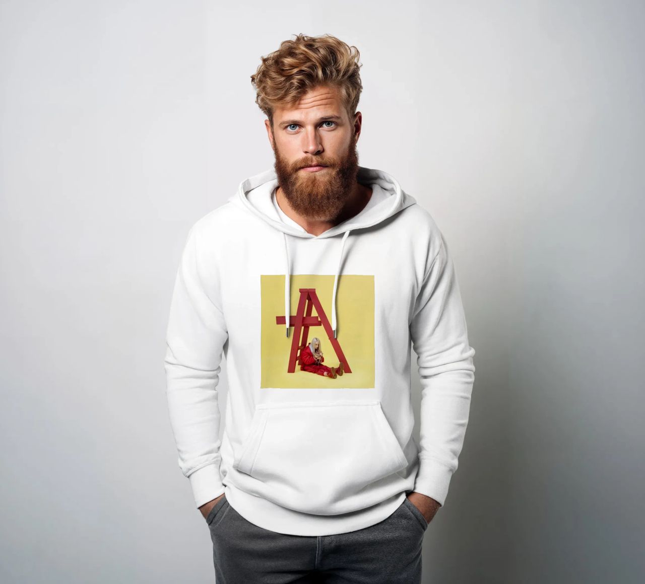 Non sorridermi felpa con cappuccio da Keskin-Stan