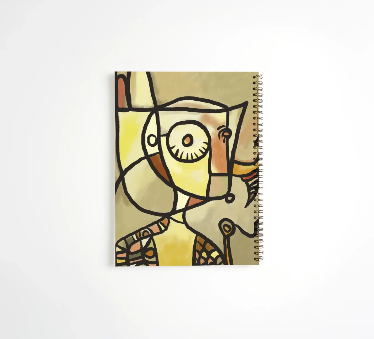 Portrait of my old toys spiral notebook by Little Dean