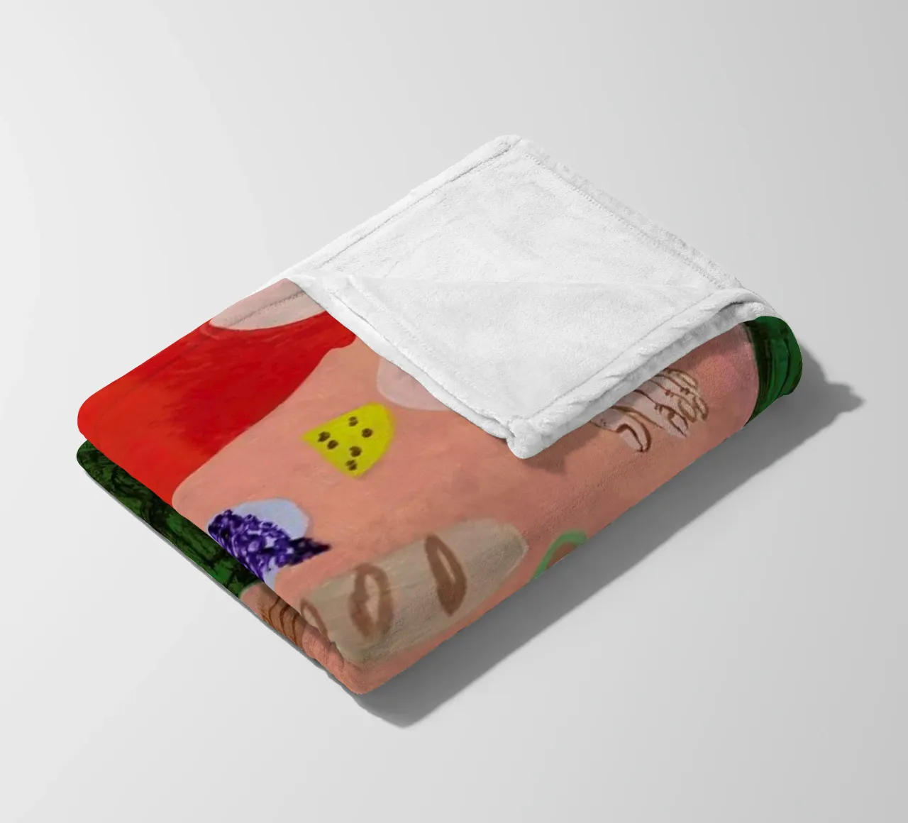 One More Picnic coperta in pile da Nudes and Croissants