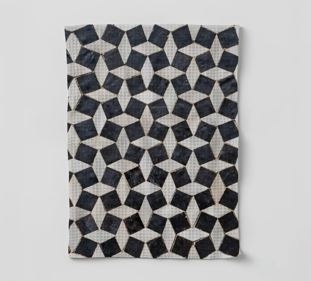 Moroccan tiles in black and white canovaccio da cucina da photolovers