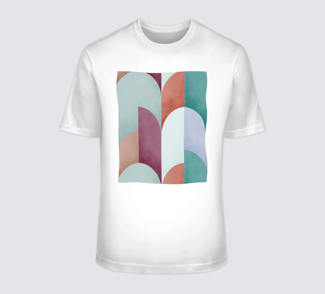 Mid Mod Geometry Sundown t-shirt da designdn