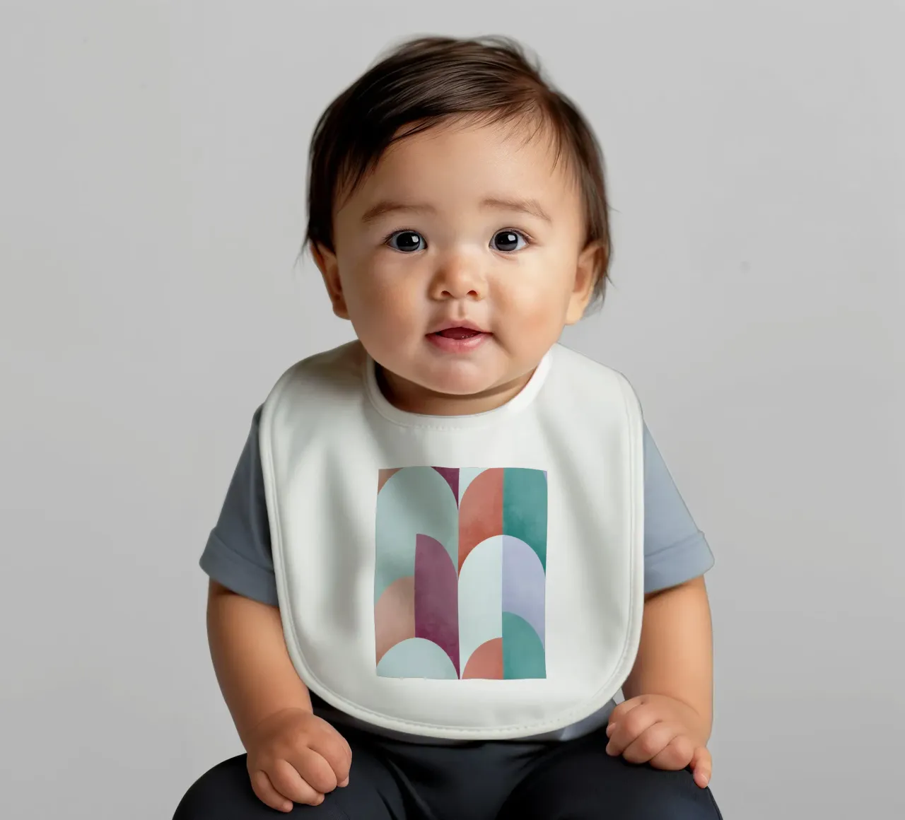 Mid Mod Geometry Sundown bavaglino da DesigndN