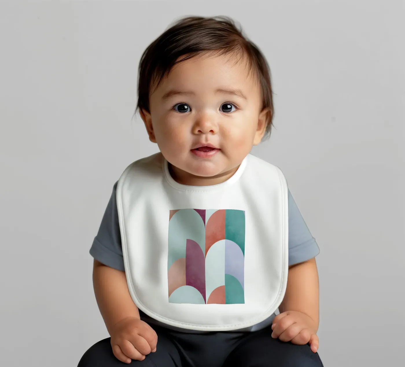 Mid Mod Geometry Sundown bavaglino da DesigndN