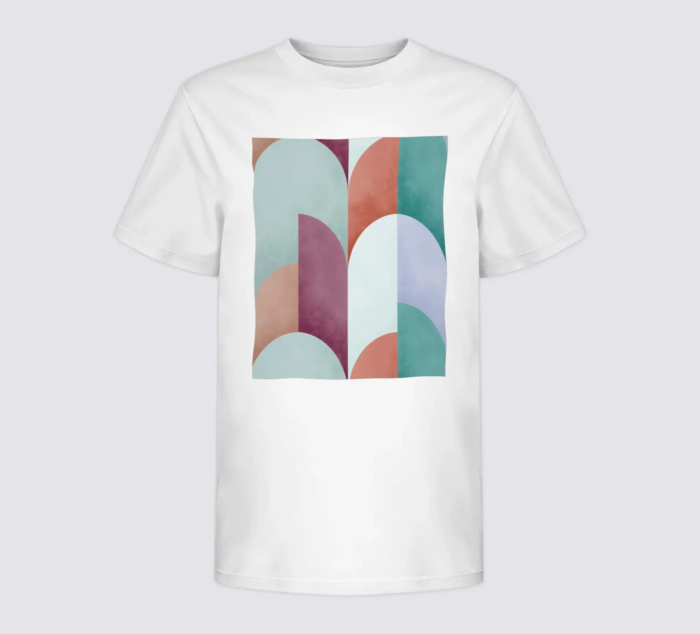 Mid Mod Geometry Sundown t-shirt bambini da DesigndN