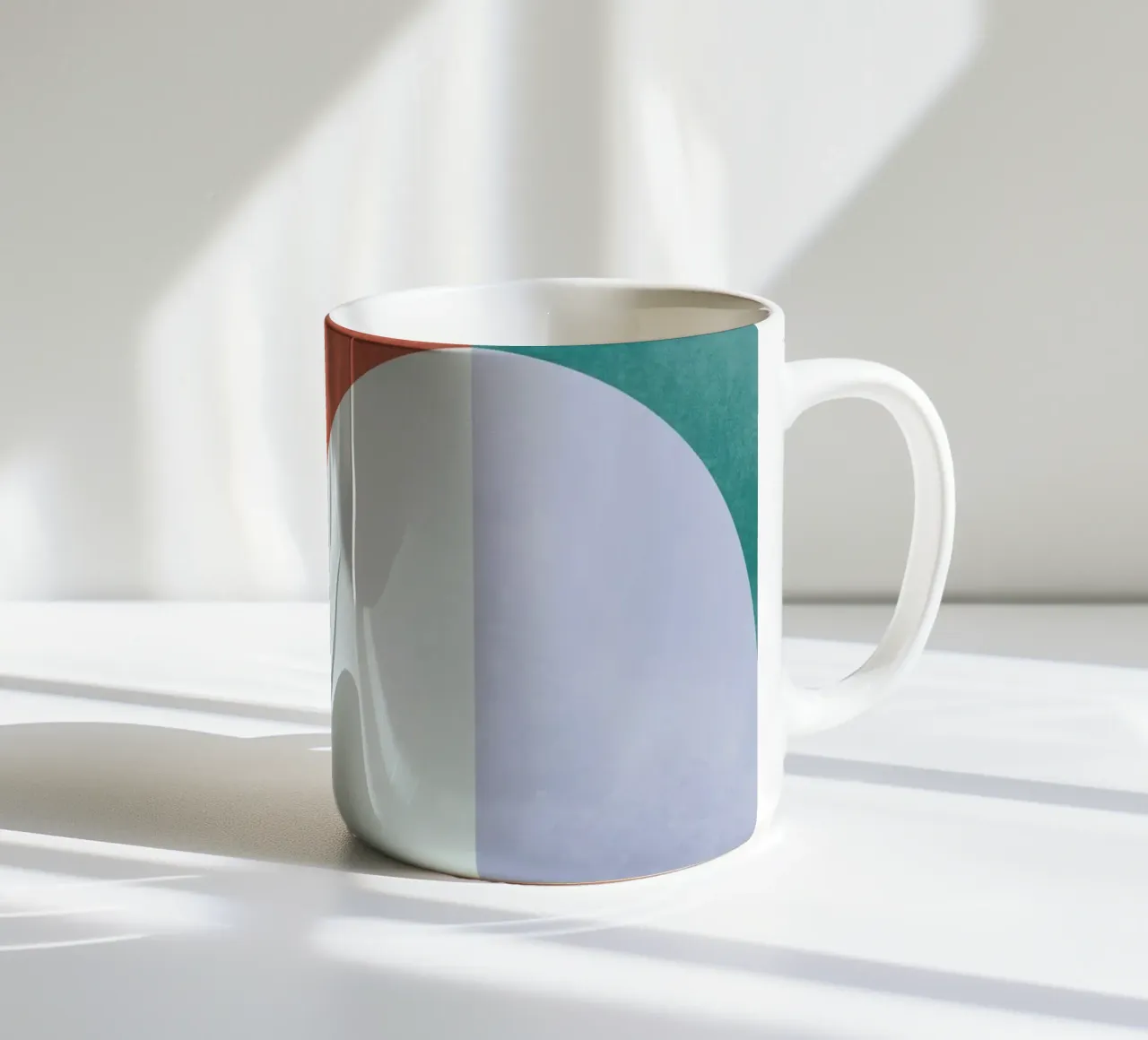 Mid Mod Geometry Sundown tazza in ceramica da designdn