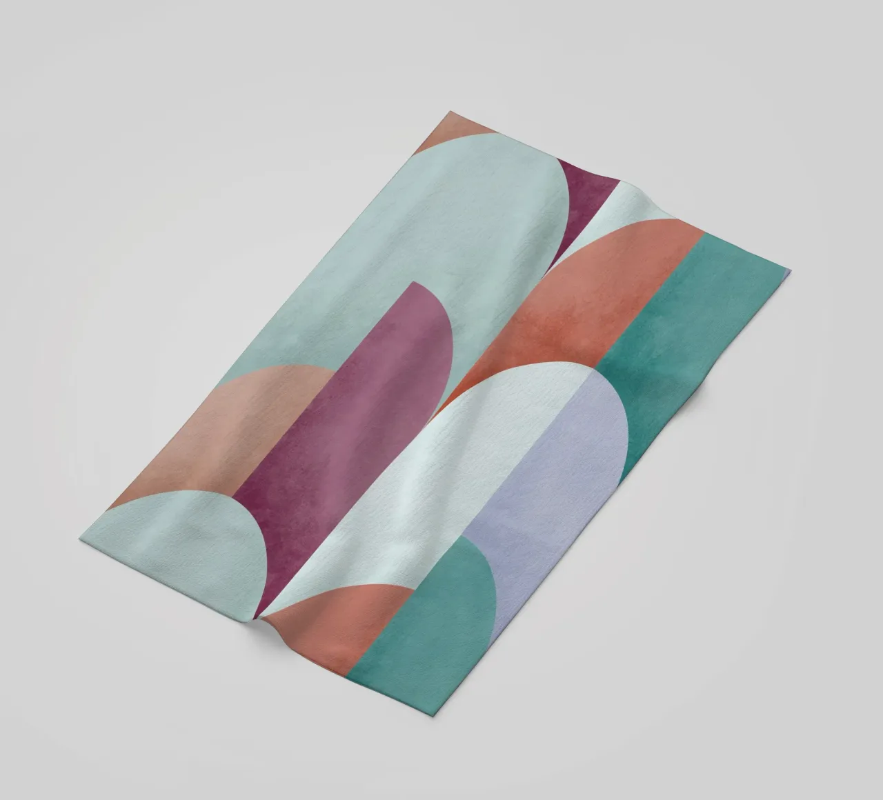 Mid Mod Geometry Sundown telo mare da DesigndN