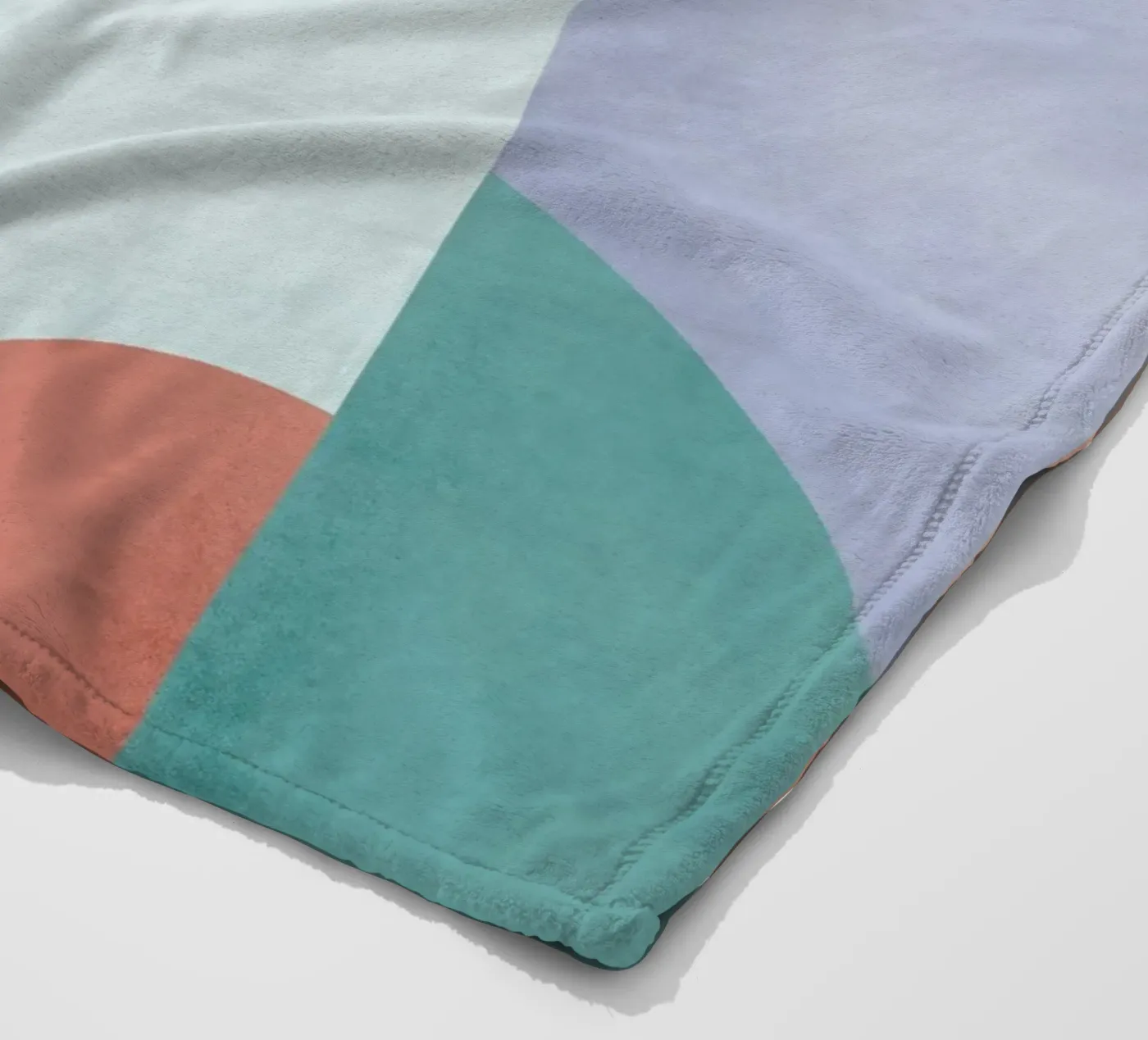 Mid Mod Geometry Sundown coperta in pile da DesigndN