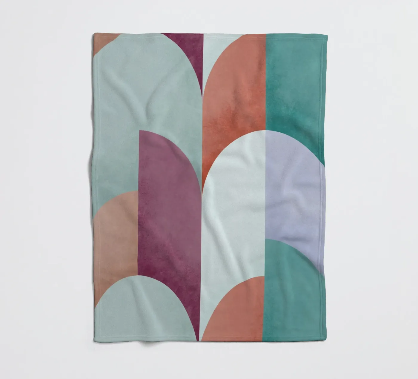 Mid Mod Geometry Sundown coperta in pile da DesigndN