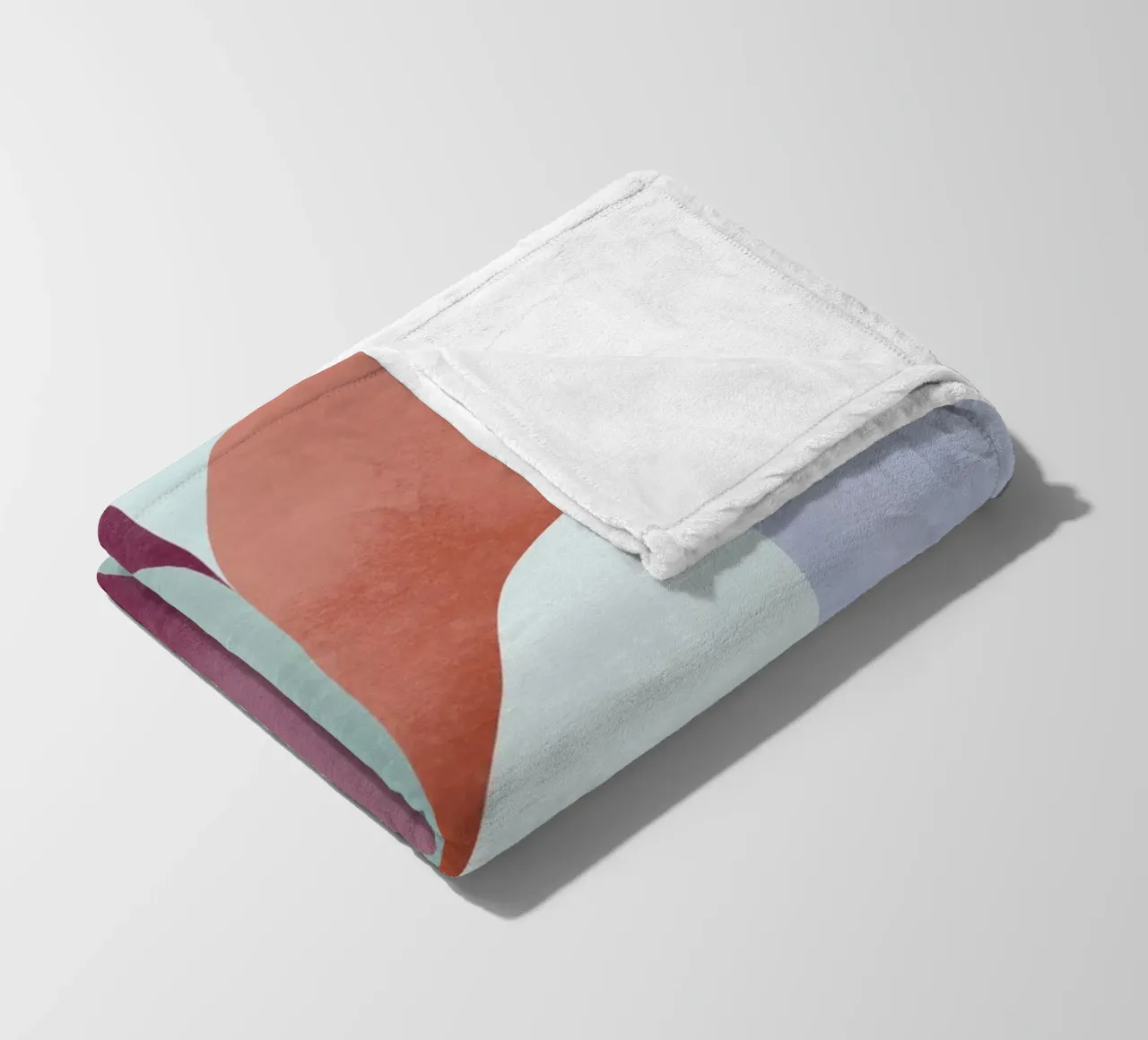 Mid Mod Geometry Sundown coperta in pile da designdn