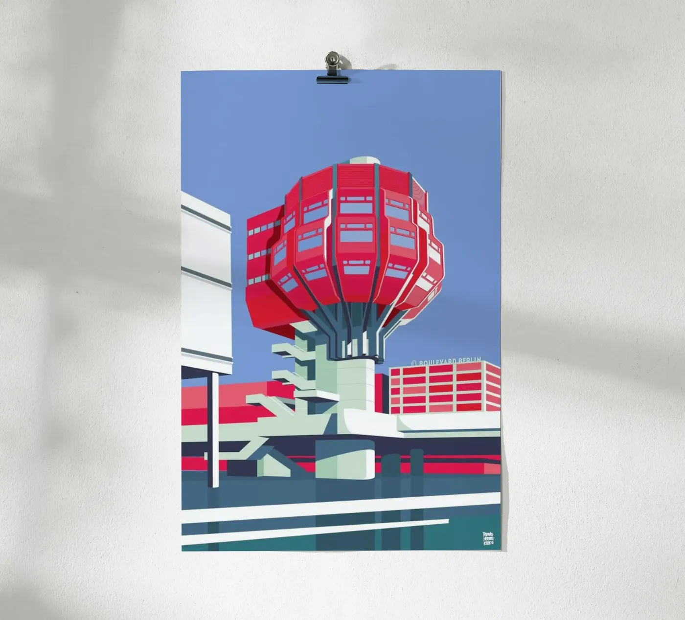 Berlin Bierpinsel poster da Remko Heemskerk