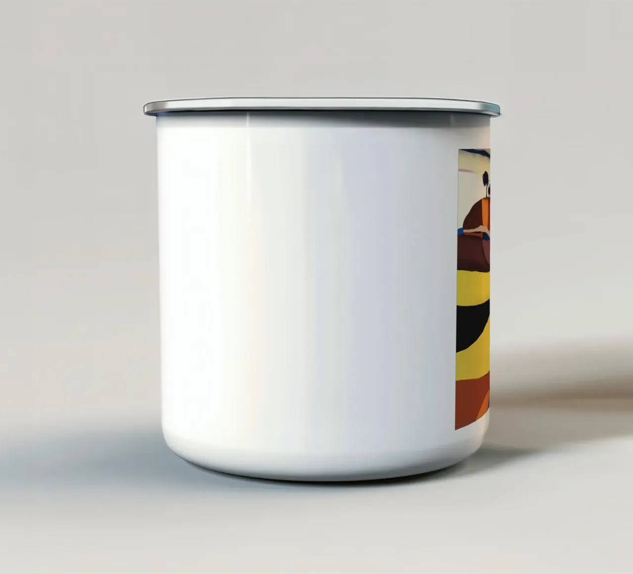 Nubi scure in avvicinamento tazza in smalto da Little Dean