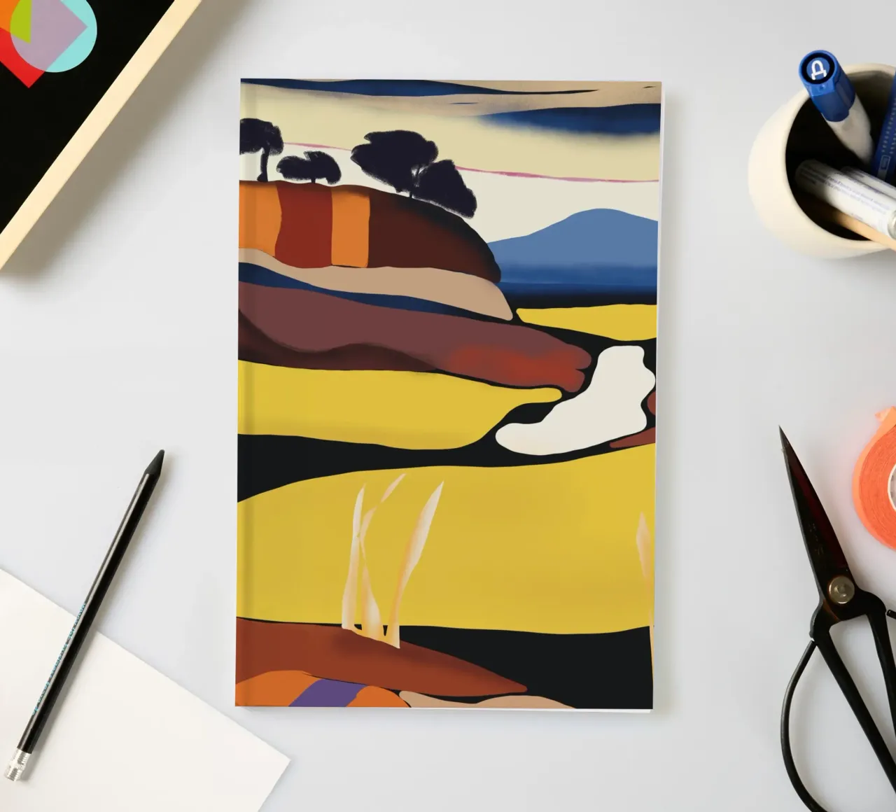 Dark clouds approaching notebook by Little Dean