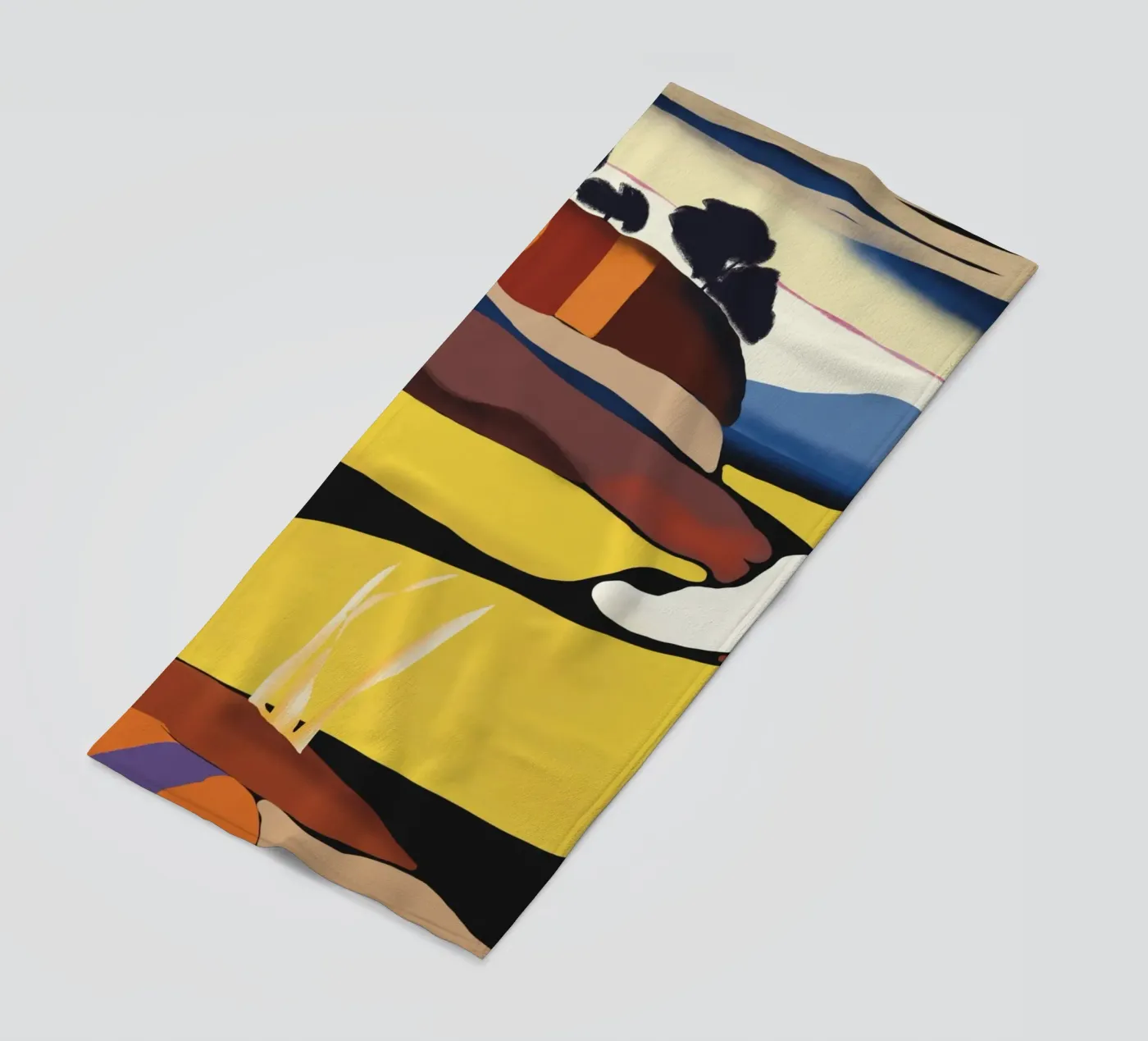 Donkere wolken naderen strandhanddoek van Little Dean