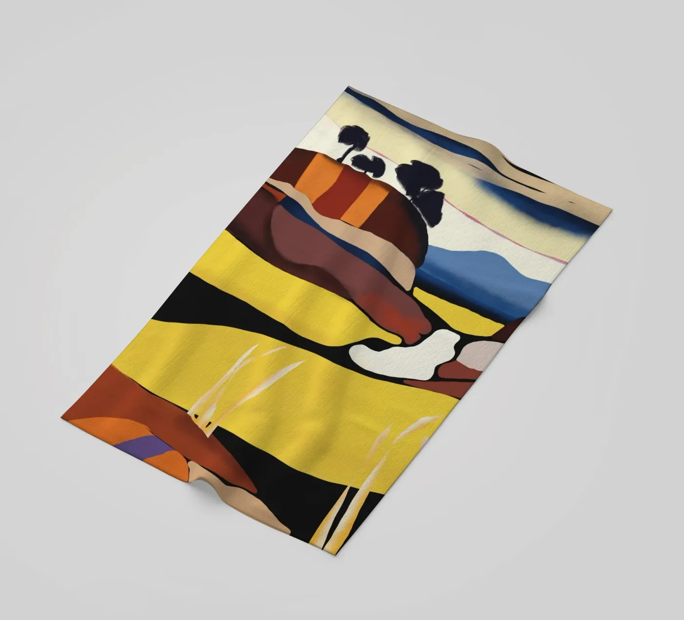 Donkere wolken naderen strandhanddoek van Little Dean