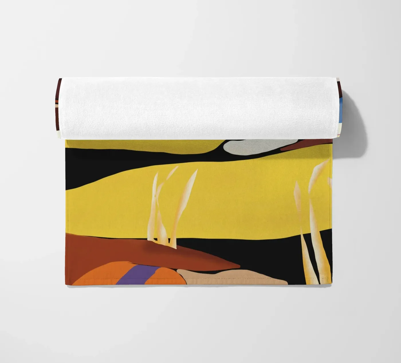 Donkere wolken naderen strandhanddoek van Little Dean