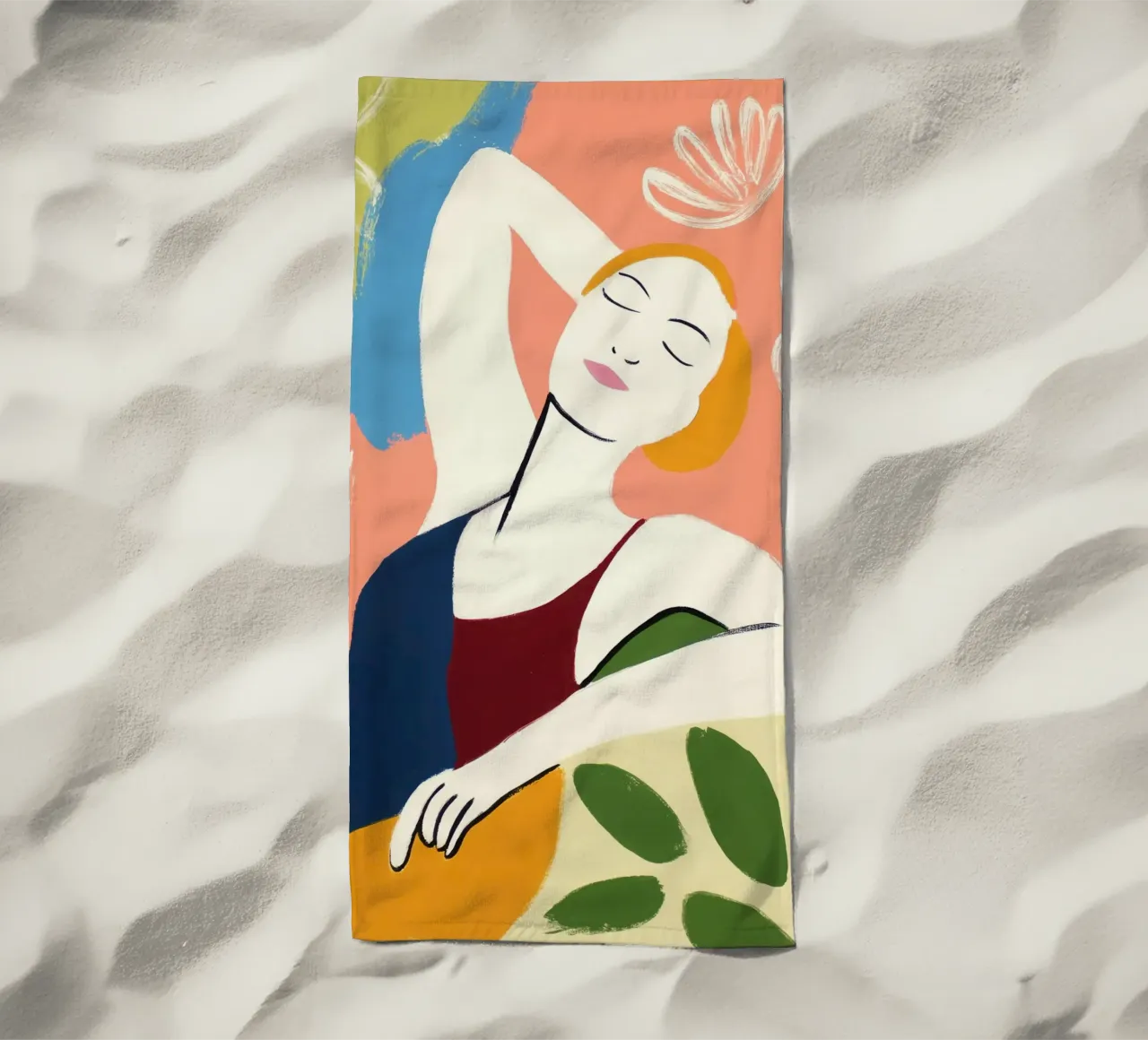 Sabato pigro | Ode alla cura di sé femminile telo mare da Autofocus