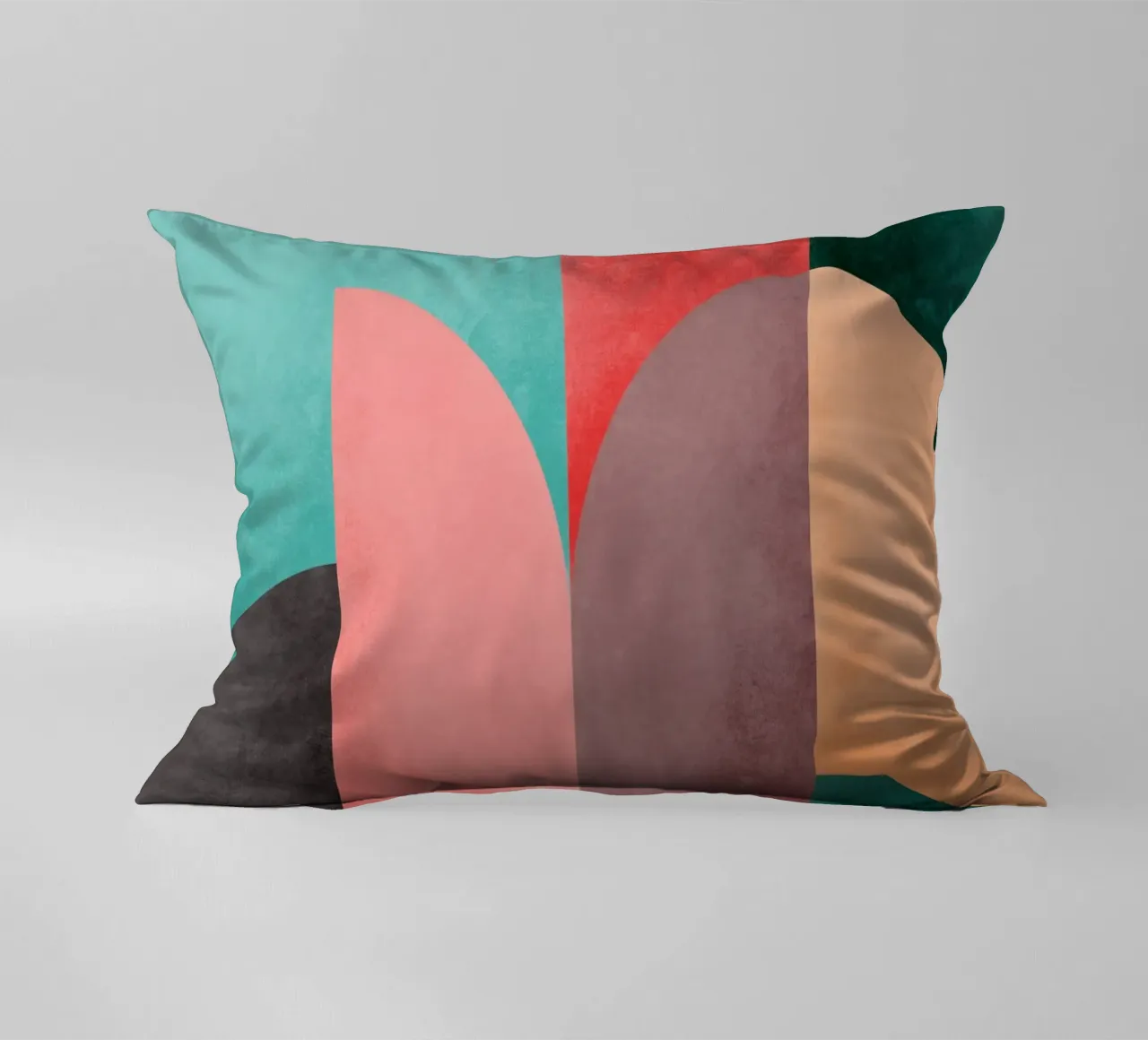 Mid Mod Geometry Sunrise cuscino da designdn