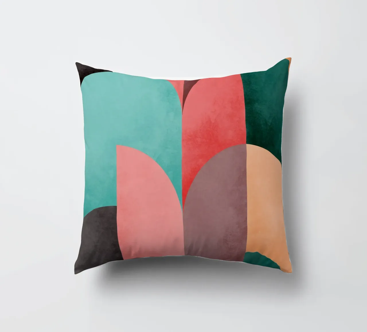Mid Mod Geometry Sunrise cuscino da designdn