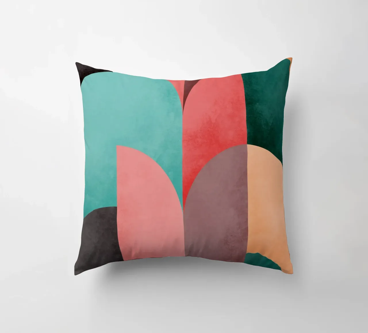 Mid Mod Geometry Sunrise cuscino da designdn