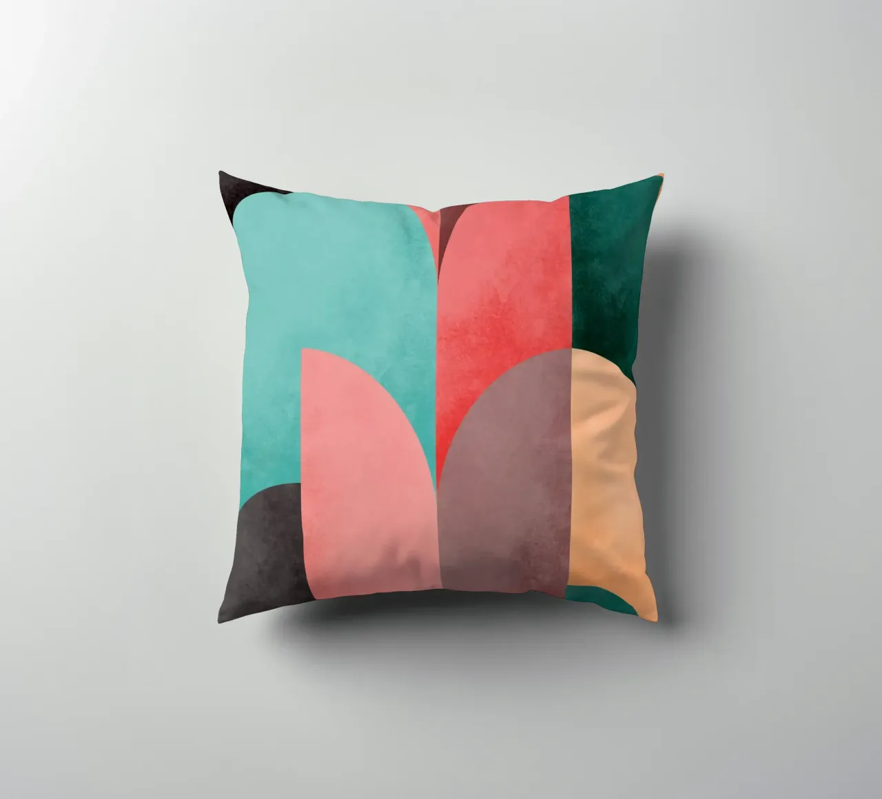 Mid Mod Geometry Sunrise cuscino da designdn