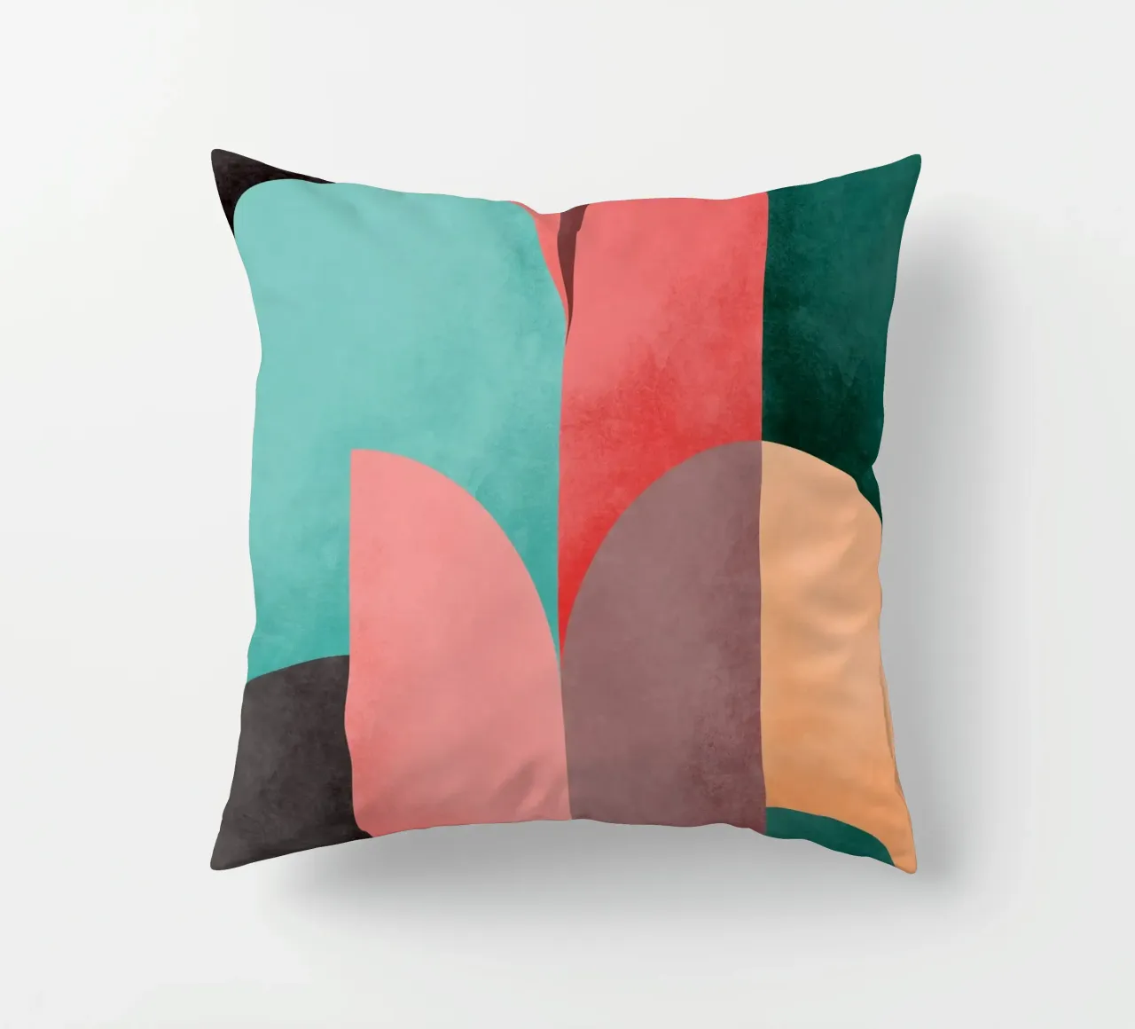 Mid Mod Geometry Sunrise cuscino da designdn