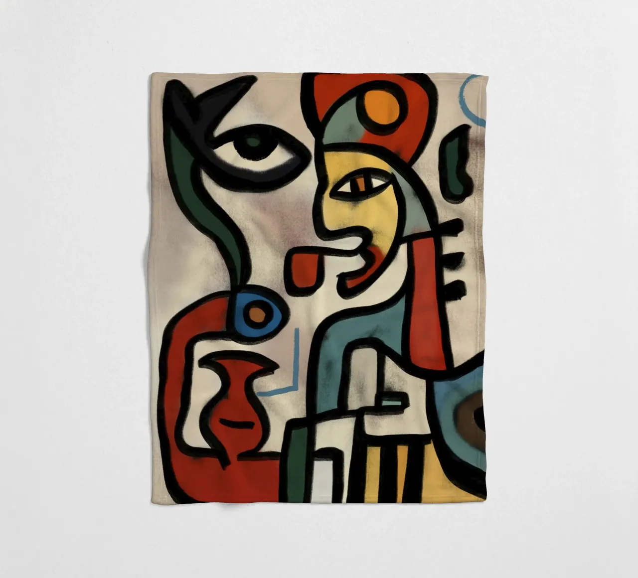 Arabian Snake charming fleece blanket by Little Dean
