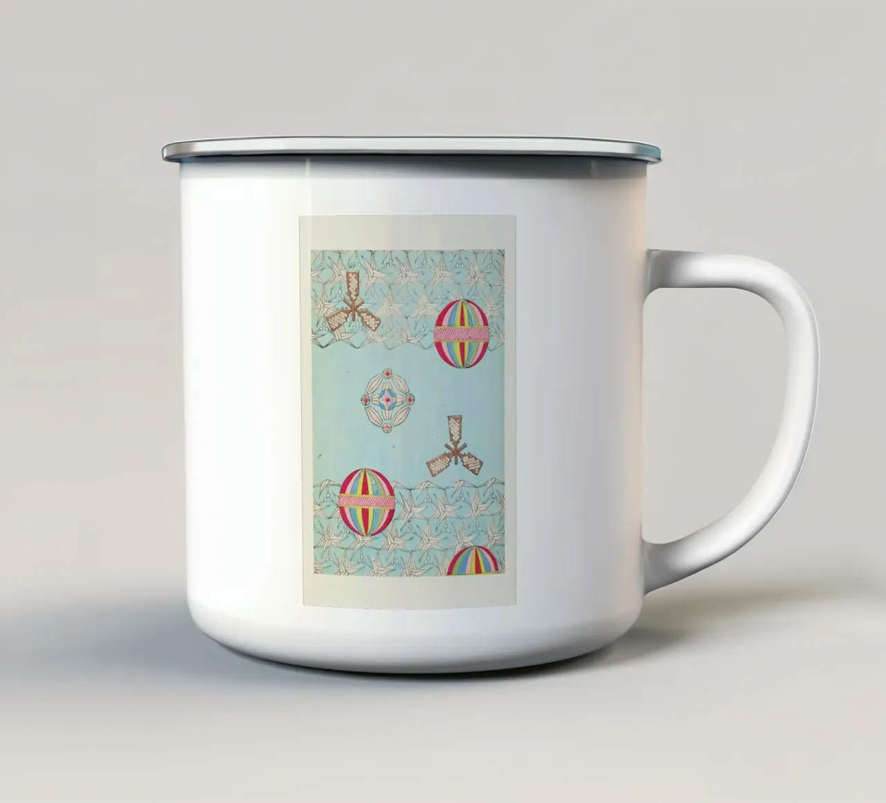 Shin-Bijutsukai - Sky tazza in smalto da Vintage by JUNIQE