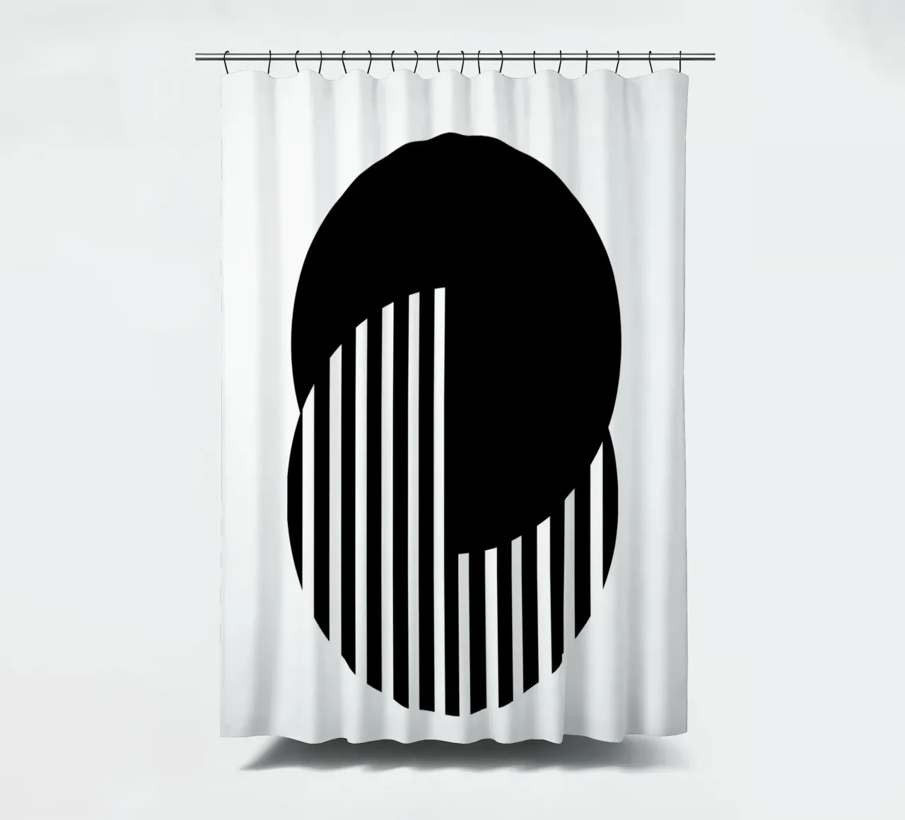 Bauhaus Poster 1919 Minimal Black White shower curtain by Studio Vibe