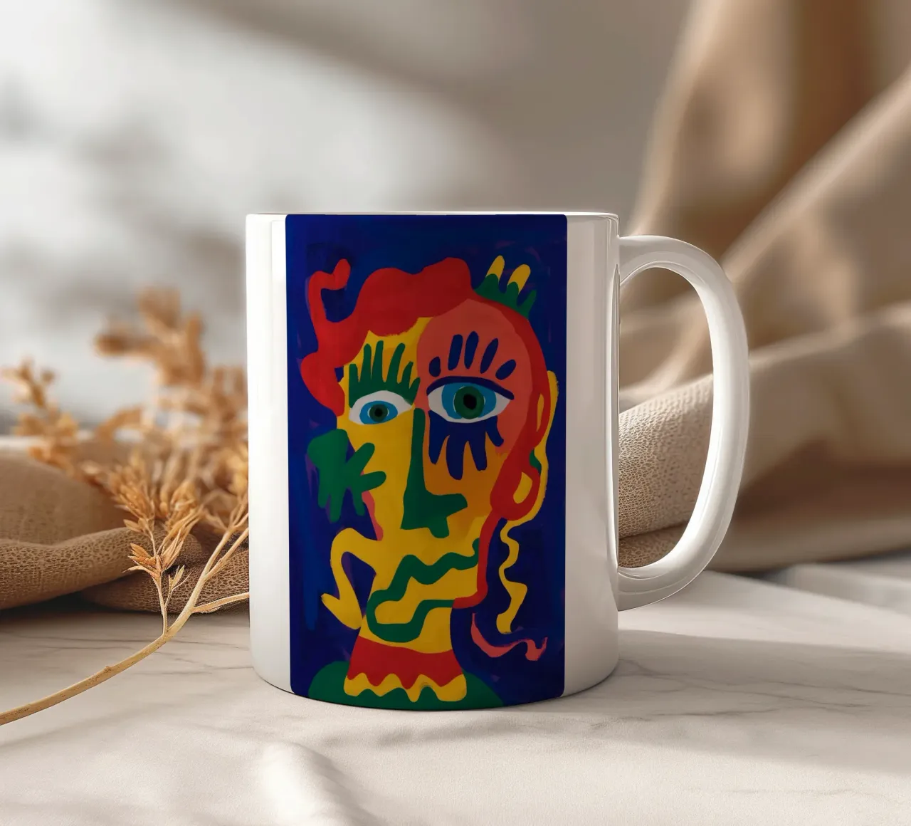 Sguardo radioso Astratto tazza in ceramica da Lumi Eyes