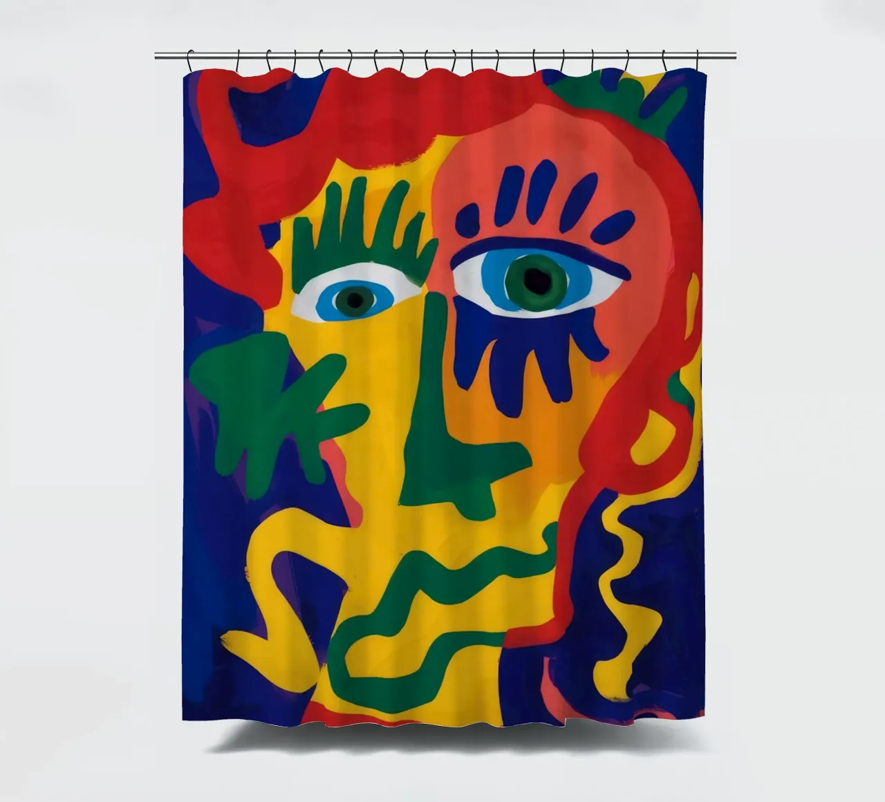 Strahlender Blick Abstrakt Duschvorhang von Lumi Eyes