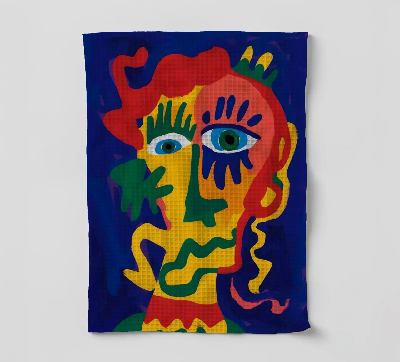 Radiant Gaze Abstract tea towel by Lumi Eyes